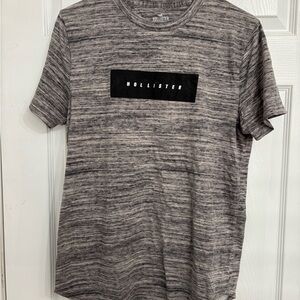 Hollister Black and Gray Men's Tee